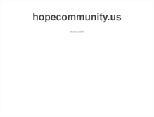 Tablet Screenshot of hopecommunity.us